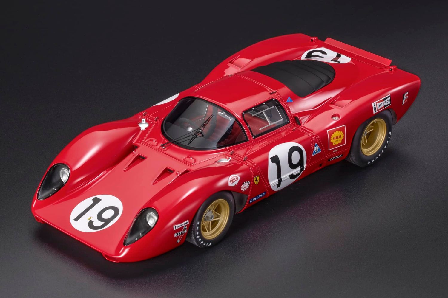 1:18 Top Marques - Ferrari 312P Coupé (1969) - nr.19 Chris Amon / Peter Schetty - 24 Hours of Le Mans 1969