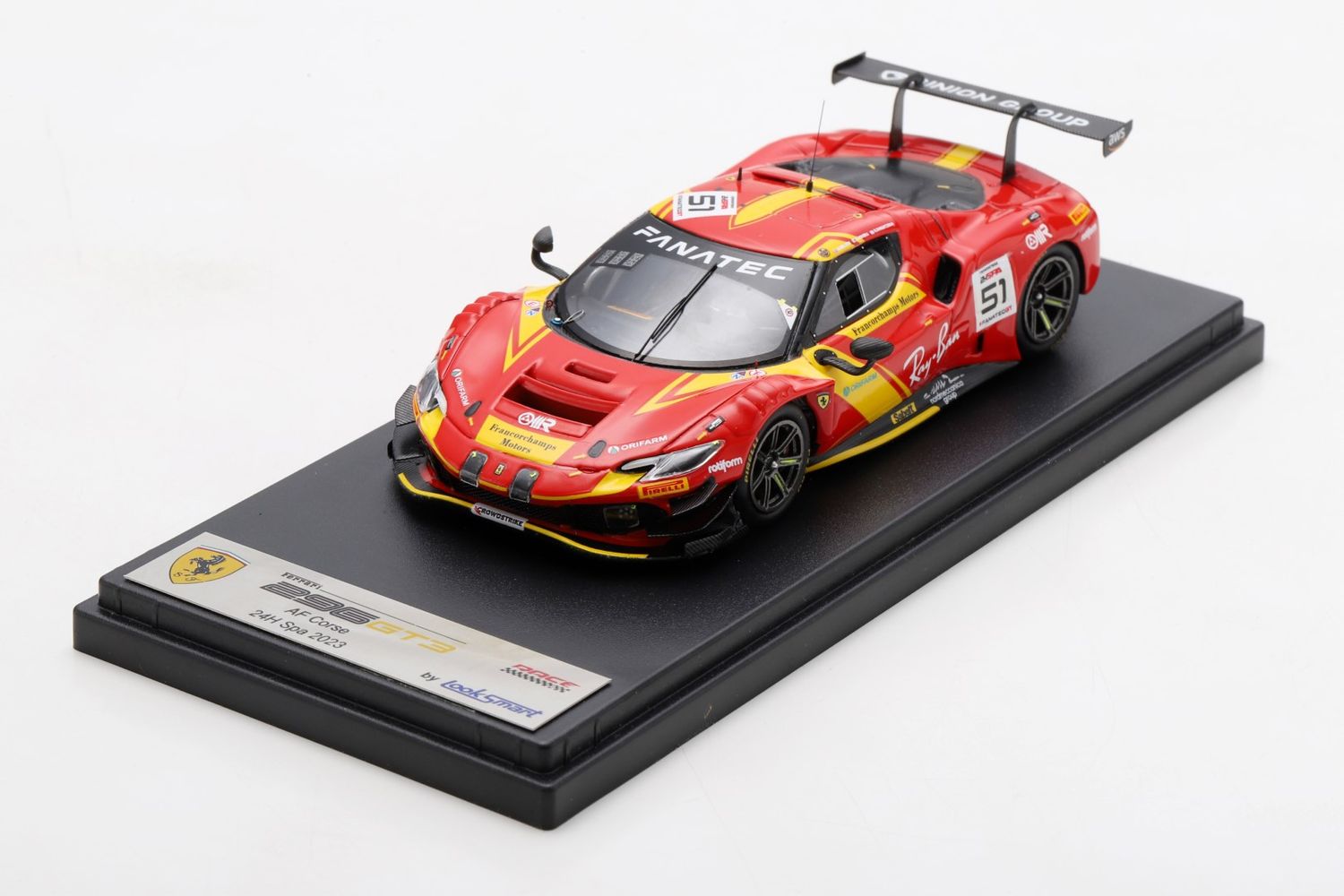 1:43 Looksmart - Ferrari 296 GT3 Team AF Corse Francrochamps Motors #51 24h SPA 2023 Nicklas Nielson - Alessio Rovera - Robert Shwartzman