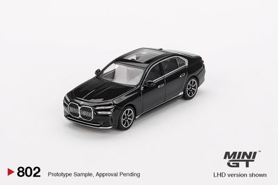 1:64 Mini GT - 2024 BMW i7 eDrive50 Black Sapphire