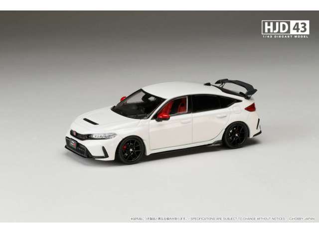 1:43 Hobby Japan - Honda Civic Type R (FL5) with Genuine Optional Parts, championship white