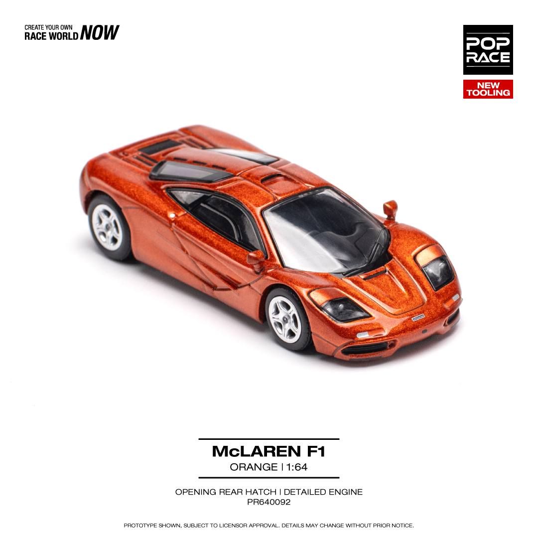 1:64 Pop Race Limited - McLaren F1, orange