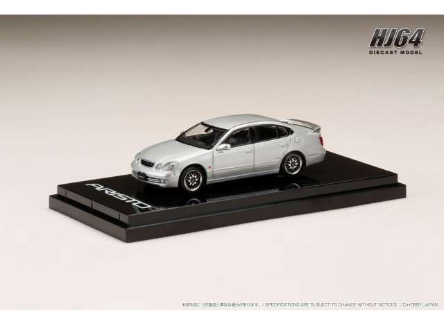 1:64 Hobby Japan - Toyota Aristo V300 Vertex Edition Early Version Customized Version, silver metallic