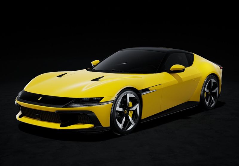 1:43 BBR - Ferrari 12Cilindri Coupe Three Layer Yellow 1:43 BBR - Ferrari 12Cilindri Coupe Three Layer Yellow
