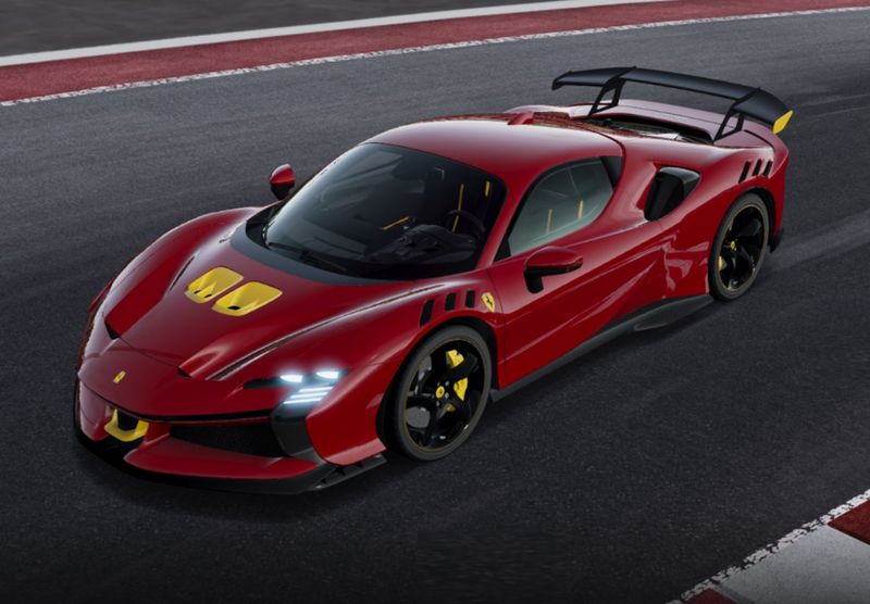 1:12 BBR - Ferrari SF90XX Stradale Red Fuoco Modena Yellow Air Intakes 1:12 BBR - Ferrari SF90XX Stradale Red Fuoco Modena Yellow Air Intakes
