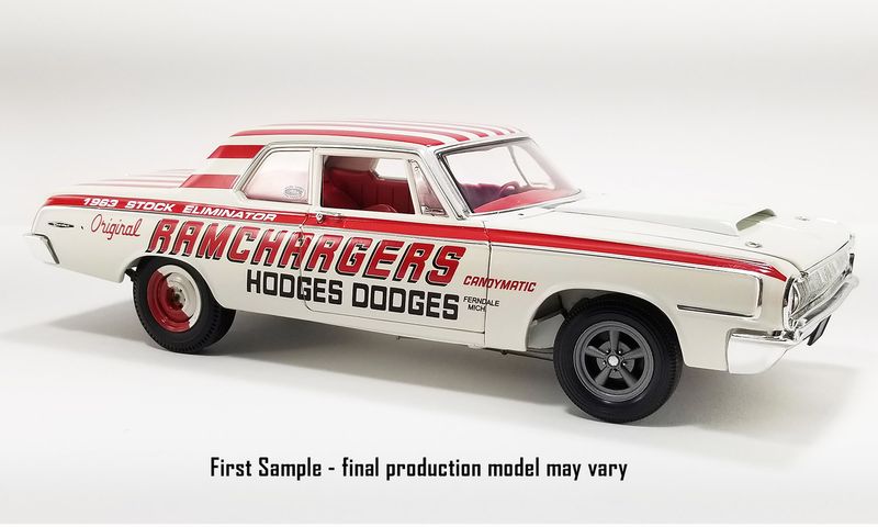 1:18 ACME - 1964 Dodge 330 *Ramchargers*, white/red