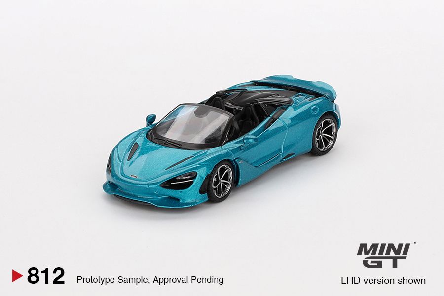 1:64 Mini GT - 2024 McLaren 750S Spider Belize, blue