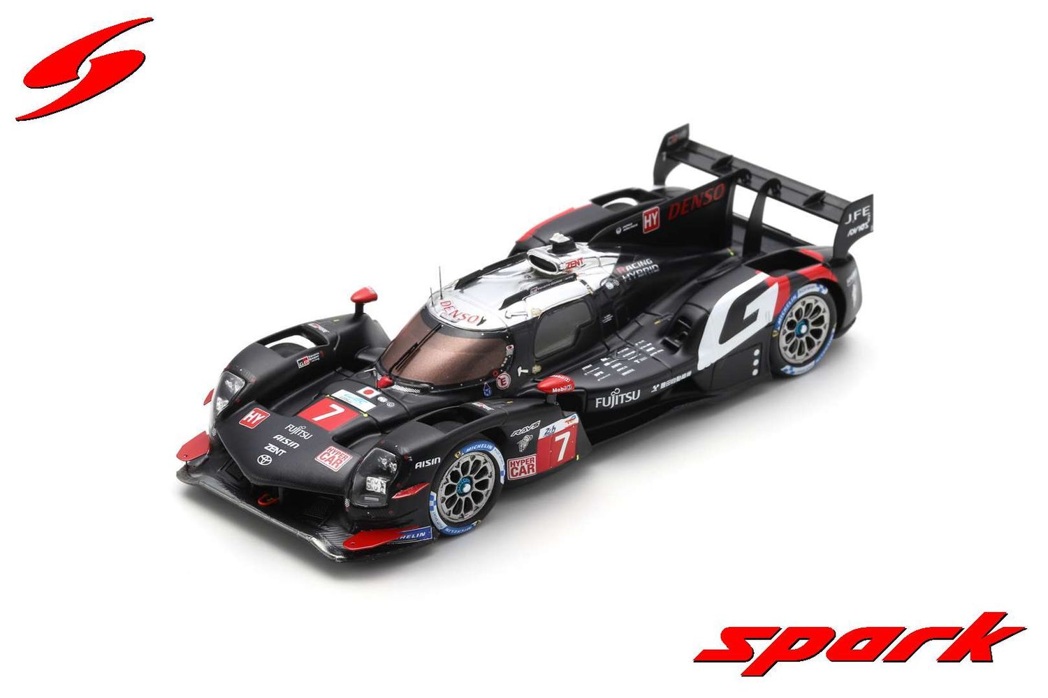 1:43 Spark - TOYOTA GR010 - HYBRID No.7 TOYOTA GAZOO RACING 2nd Le Mans 24H 2024 J. M. Lòpez - K. Kobayashi - N. de Vries