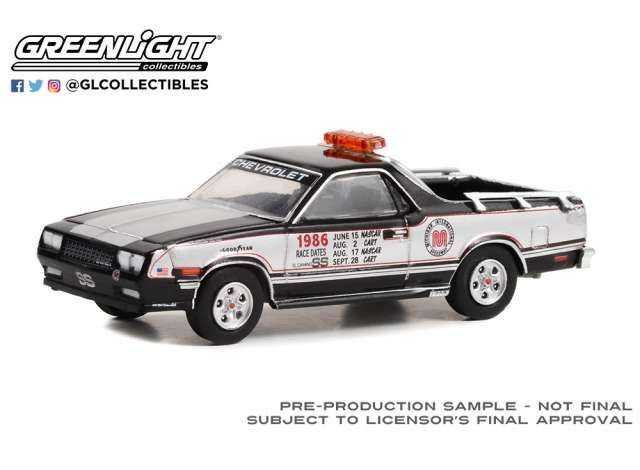 1:64 Greenlight - 1986 Chevrolet El Camino SS Michigan International Speedway Official Truck