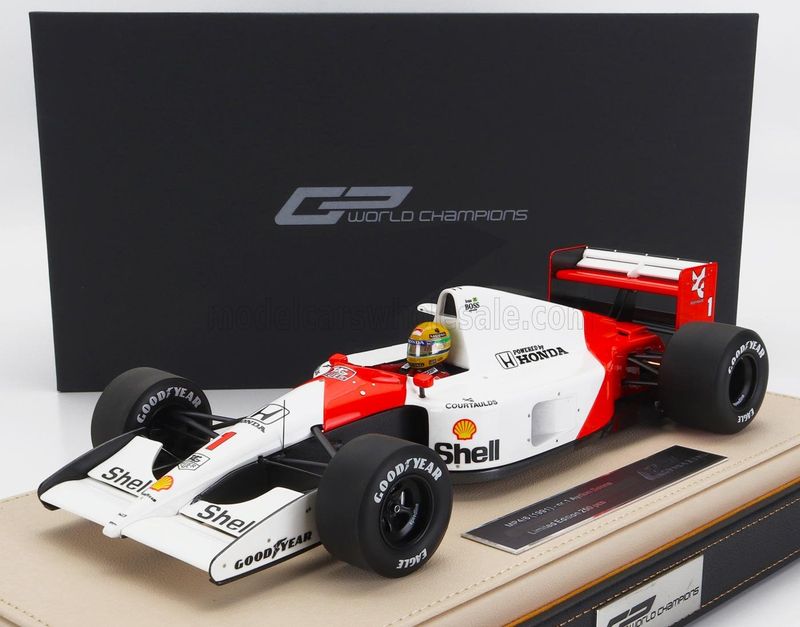 1:12 GP Replicas - McLaren F1 MP4/6 Honda #1 World Champion Pole Position and Winner Monaco GP 1991 Ayrton Senna (Mit Polit Figur) *Bild vom 1:18er* 1:12 GP Replicas - McLaren F1 MP4/6 Honda #1 World Champion Pole Position and Winner Monaco GP 1991 Ayrton Senna (Mit Polit Figur) *Bild vom 1:18er*