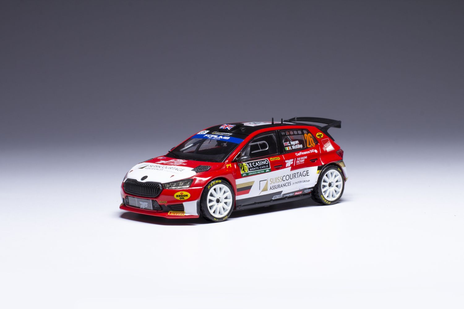 Skoda Fabia RS N°26 Rallye Monte-Carlo 2024 – Ingram/Mckillop – IXO 1/43 (RAM922SPLQ)