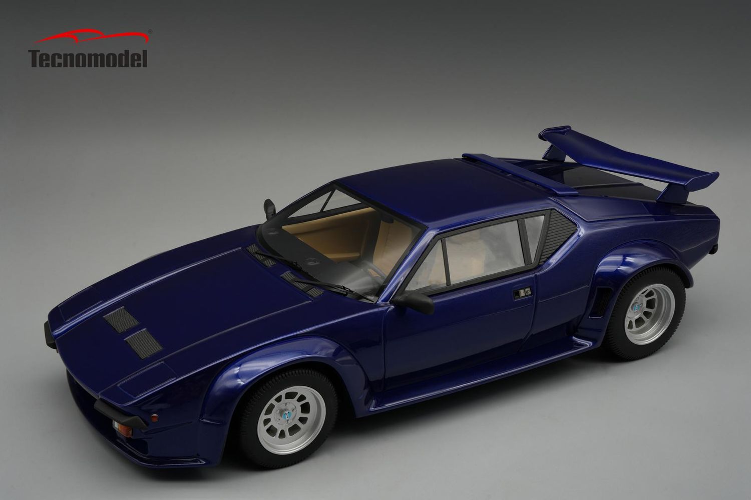 1:18 Tecnomodel - DeTomaso Pantera GT5 Aurora Blue Pearl 1982