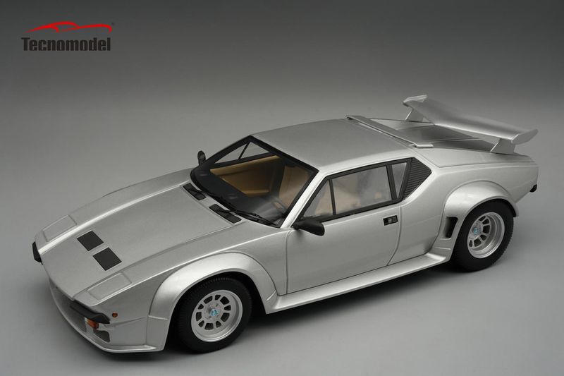 1:18 Tecnomodel - DeTomaso Pantera GT5  Metallic Silver  1982