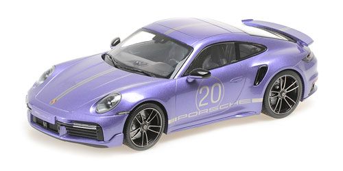 1:18 Minichamps - PORSCHE 911 (992) TURBO S COUPE SPORT DESIGN – 2021 – VIOLA