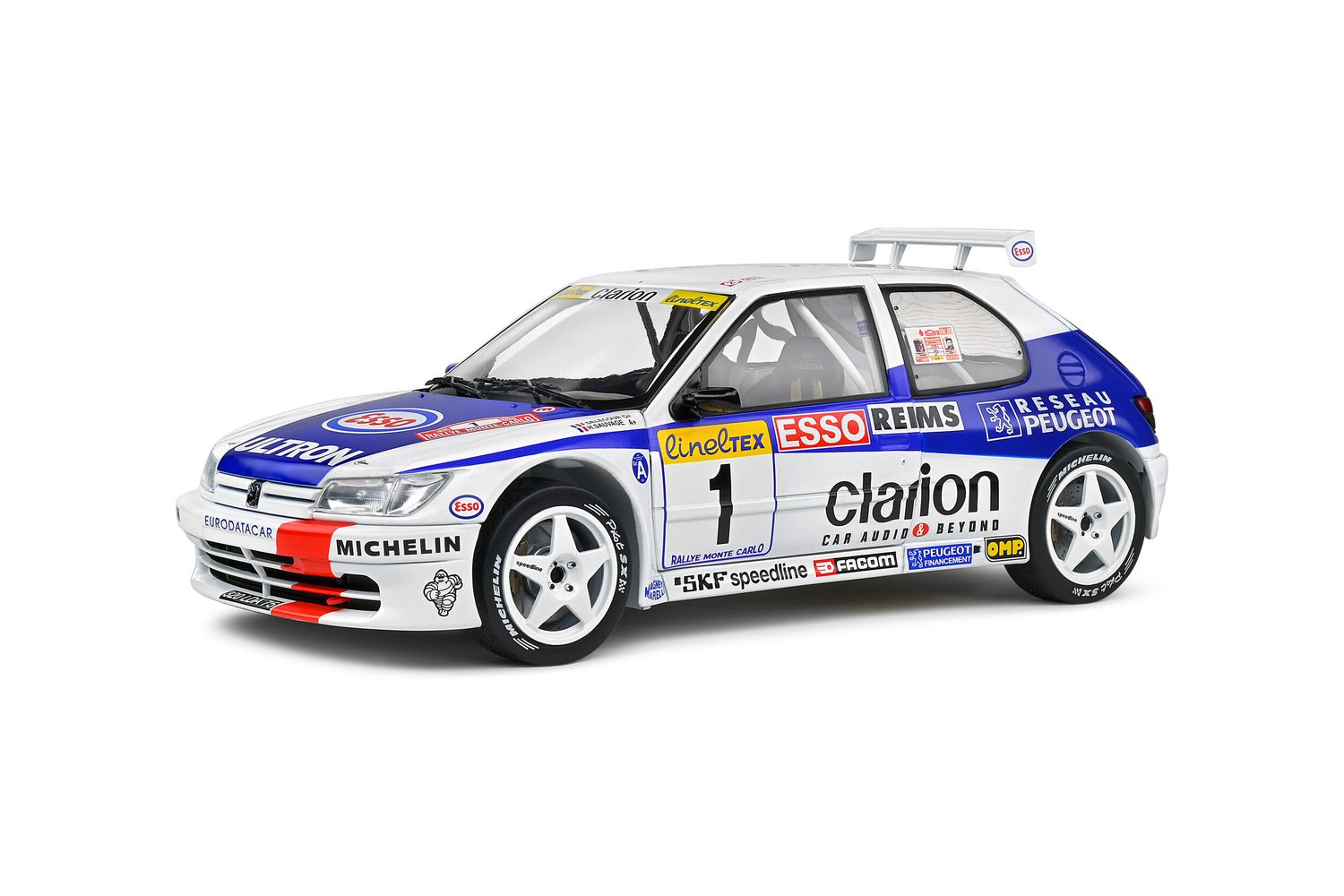 1:18 Solido - Peugeot 306 Maxi 1996 Rallye Monte-Carlo - Delecour/Sauvage #1
