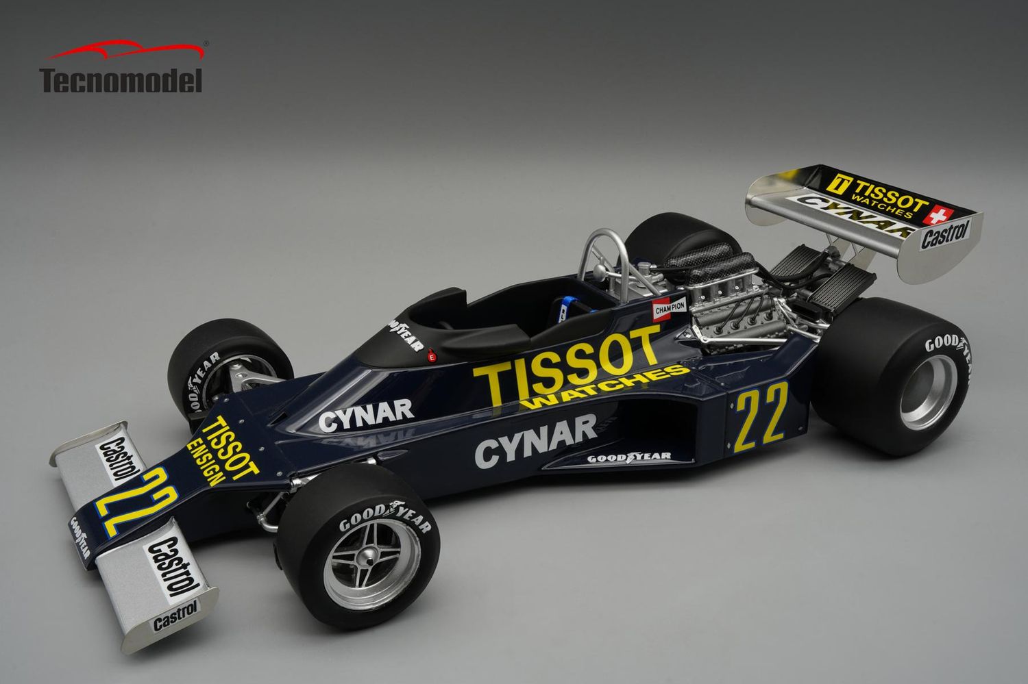 1:18 Tecnomodel - Ensign N177 #22 Canada GP 1977 C.Regazzoni