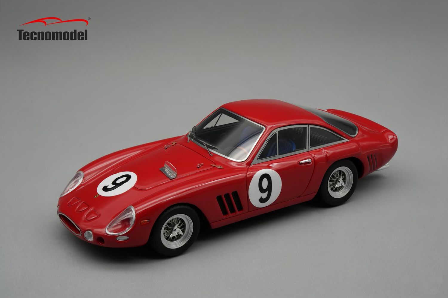 1:43 Tecnomodel - Ferrari 330 LMB 4.0L V12 Team Pierre Noblet #9 24h Le Mans 1963 Pierre Noblet - Jean Guichet