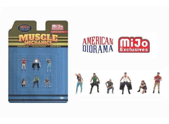 1:64 American Diorama - Muscle Mechanic Set 1:64 American Diorama - Muscle Mechanic Set