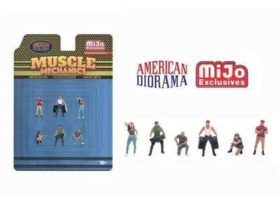1:64 American Diorama - Muscle Mechanic Set 1:64 American Diorama - Muscle Mechanic Set