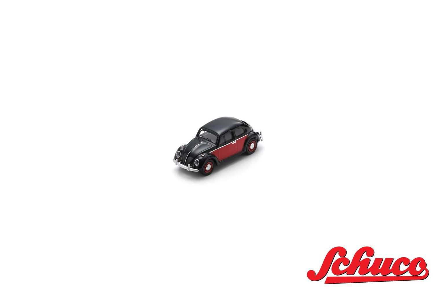 1:87 Schuco - VW Beetle Schwarz Rot