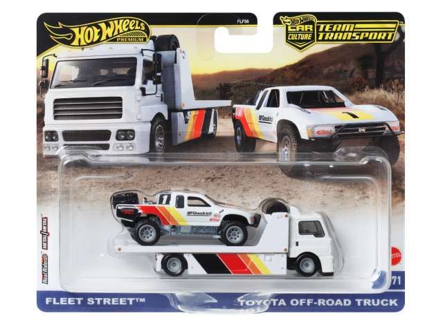 1:64 Hot Wheels - Toyota off-road pick-up Truck & Fleet Street Truck BFGoodrich*