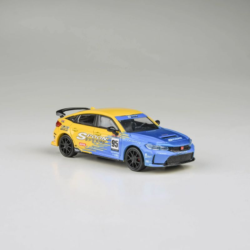 1:64 Para64 - 2023 Honda Civic Type R FL5 Spoon Livery, yellow/blue 1:64 Para64 - 2023 Honda Civic Type R FL5 Spoon Livery, yellow/blue
