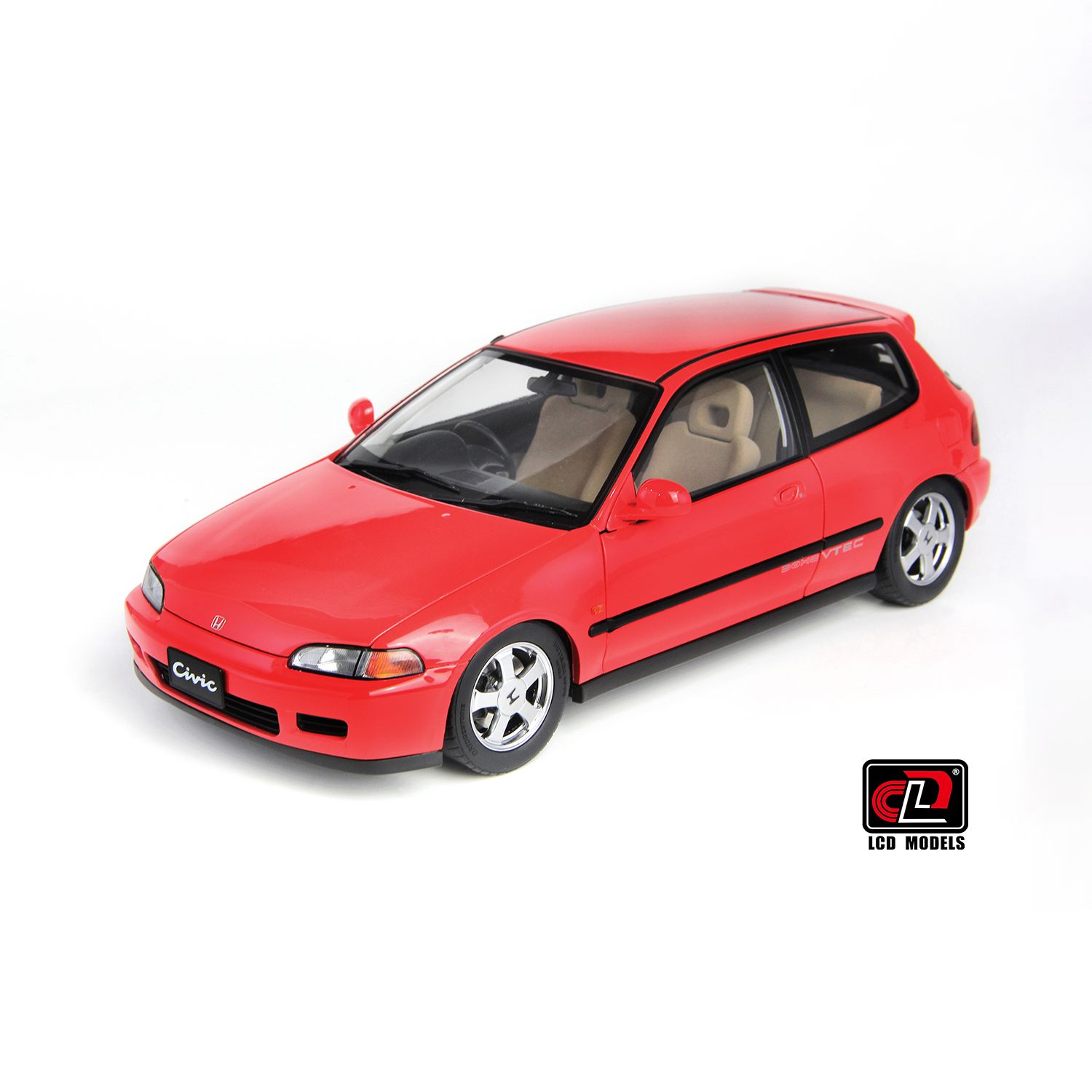 1:18 LCD Models - Honda Civic SIR II EG6 VTEC 1993 Red