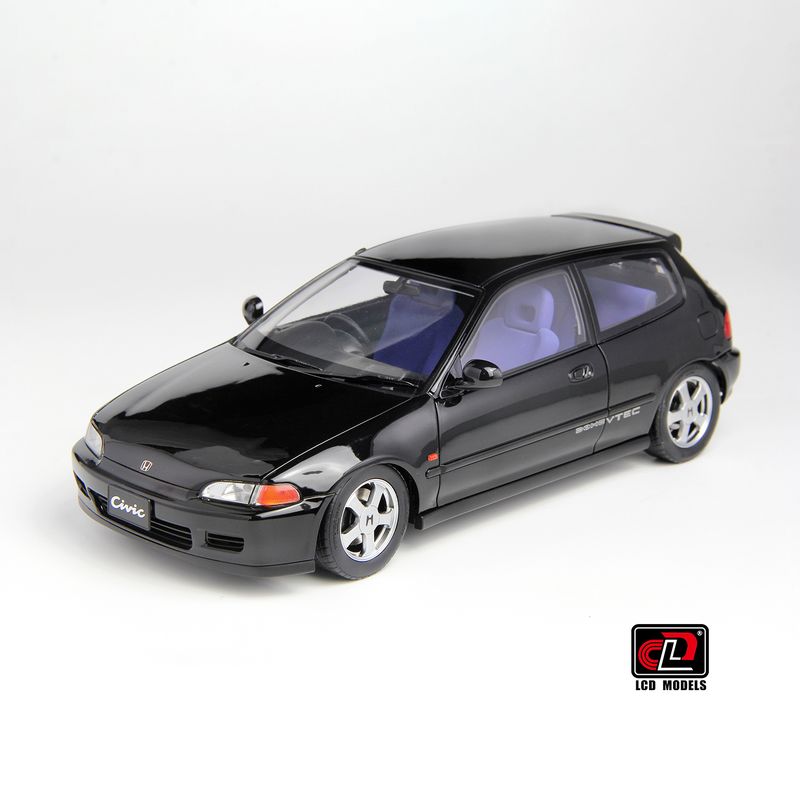 1:18 LCD Models - Honda Civic SIR II EG6 VTEC 1993 Black