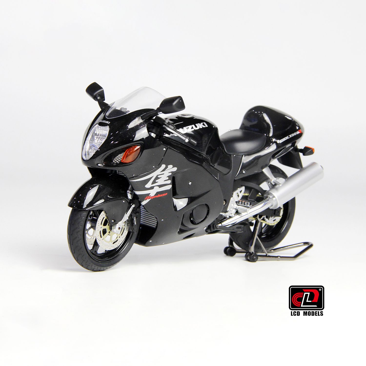 1:12 LCD Models - Suzuki GSX 1300R Hayabusa 2001 Silver Black
