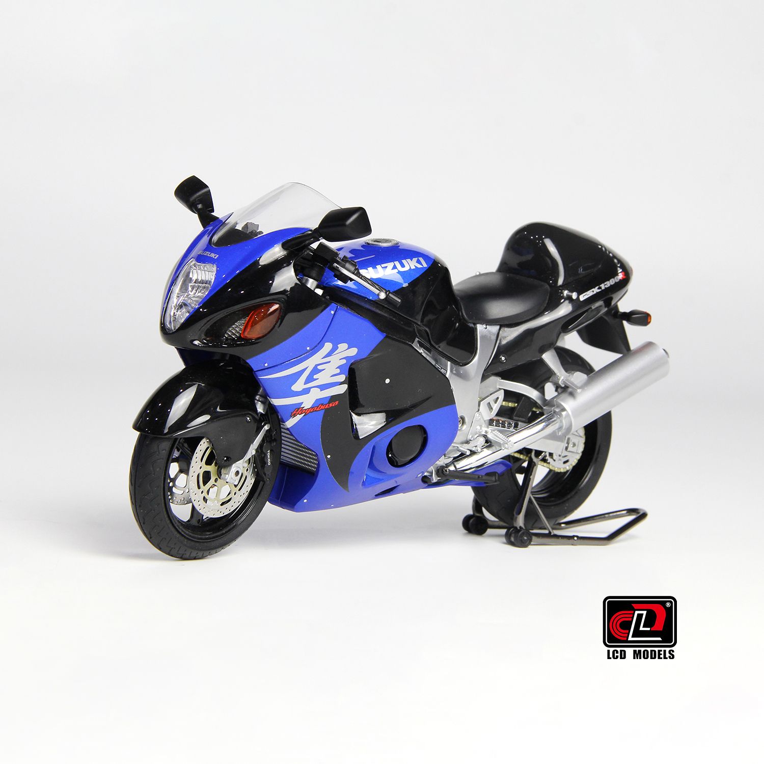1:12 LCD Models - Suzuki GSX 1300R Hayabusa 2001 Silver Black Blue