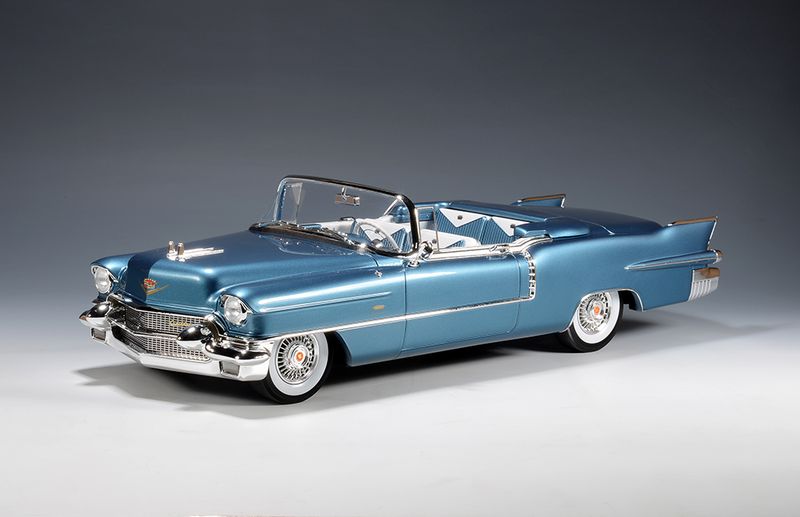 1:18 Stamp Models - 1956 Cadillac Eldorado Biarritz Open roof Bahama Blue