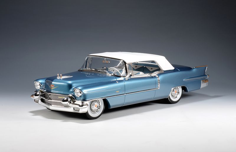 1:18 Stamp Models - 1956 Cadillac Eldorado Biarritz Closed roof Bahama Blue