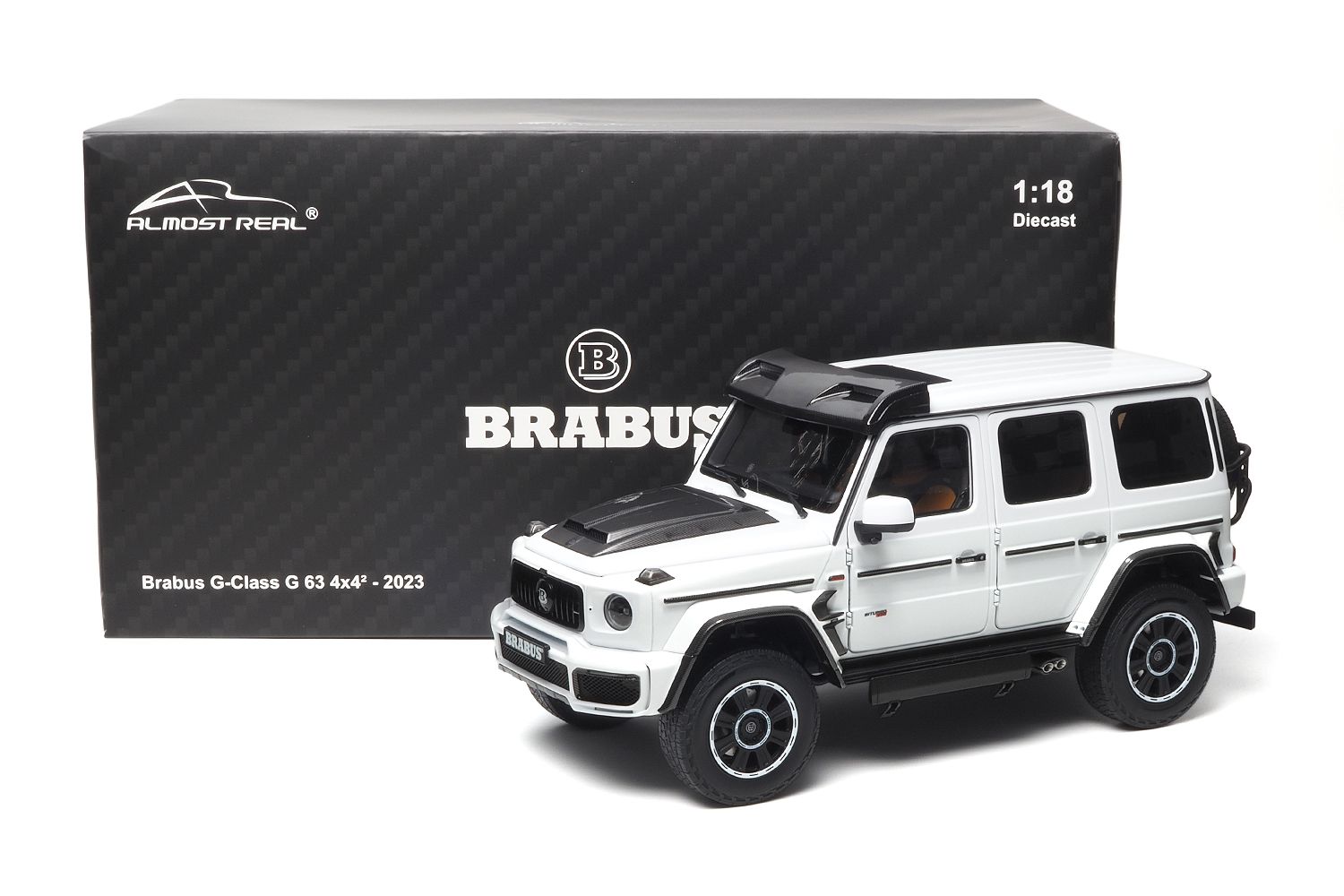 1:18 Almost Real - 2023 Mercedes Brabus G-Class G63 4x4 Diamond White
