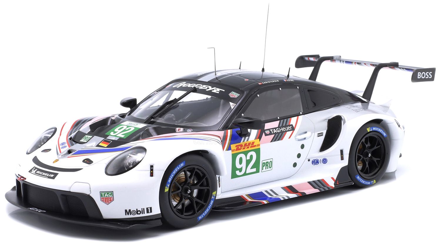 1:18 Ixo - Porsche 911 RSR-19 Goodbye #92 Last Race WEC 2022 Estre, Christensen