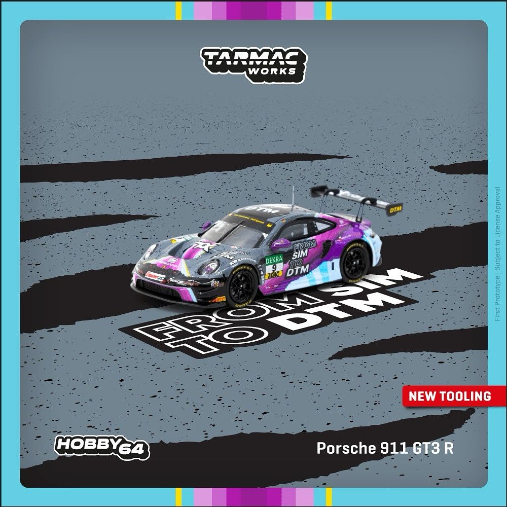 1:64 Tarmac - Porsche 911 GT3 R, Tim Heinemann DTM 2023, various