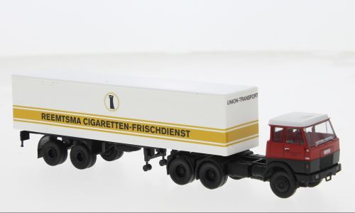 1:87 Brekina - Hanomag Hens F 221 S Koffer Union Tra