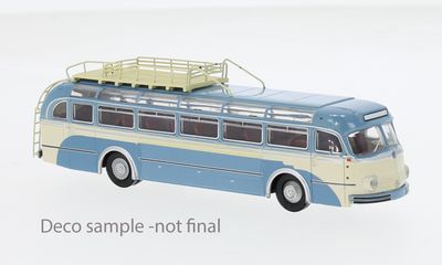 1:87 Brekina - 1951 Mercedes O 6600 H Reise hellblau