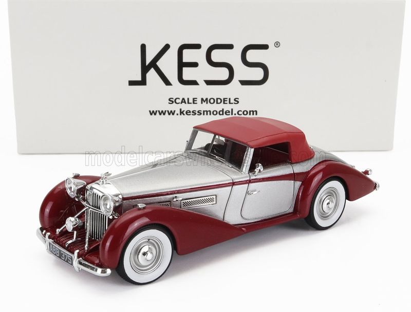 1:43 Kess Model - BENTLEY - MKVI DROPHEAD ch.B122DA COUPE CABRIOLET CLOSED 1949 - SILVER RED