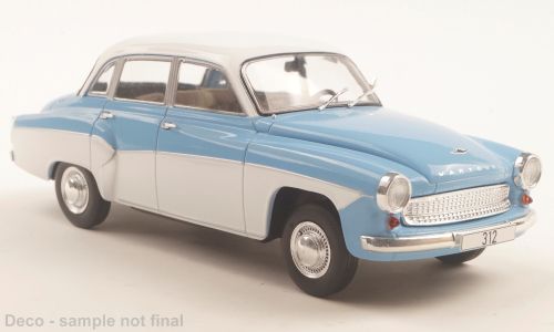 1:24 Whitebox - 1965 Wartburg 312 hellblau