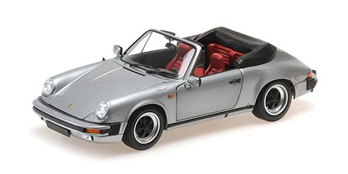 1:18 Minichamps - PORSCHE 911 CARRERA 3.2 CABRIOLET – 1983 – GREY METALLIC