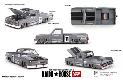 1:64 Mini GT - 1980 Chevrolet Silverado Kaido V2 Grey