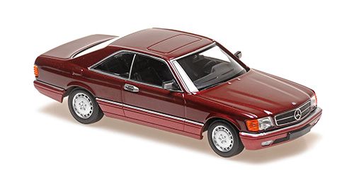 1:43 Maxichamps - MERCEDES-BENZ 560 SEC (C126) – 1980 – RED METALLIC