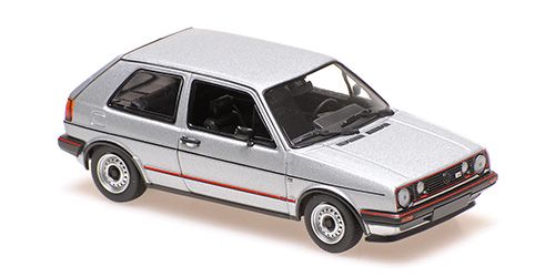 1:43 Maxichamps - VOLKSWAGEN GOLF GTI 4-DOOR – 1985 – SILVER METALLIC