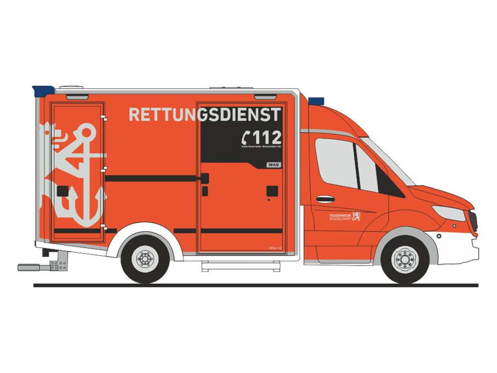 1:87 Rietze - Mercedes Benz SPRINTER Wietm. Feuerwehr Düsseldorf 2018