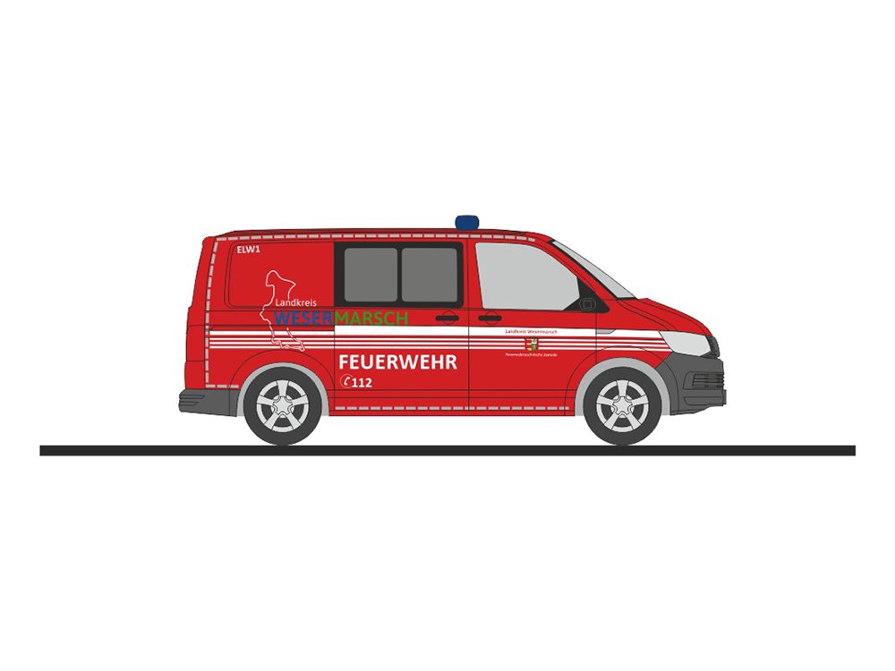 1:87 Rietze - VW T6 Feuerwehr Landkreis Wesermarsch