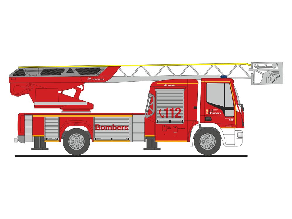1:87 Rietze - Iveco MAGIRUS DLK Bombers 2018