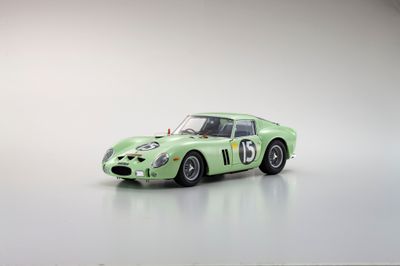 1:18 Kyosho - Ferrari 250 GTO (RHD) 1962 Goodwood Tourist Trophy Light Green Nr. 15 1:18 Kyosho - Ferrari 250 GTO (RHD) 1962 Goodwood Tourist Trophy Light Green Nr. 15 "1st OA"