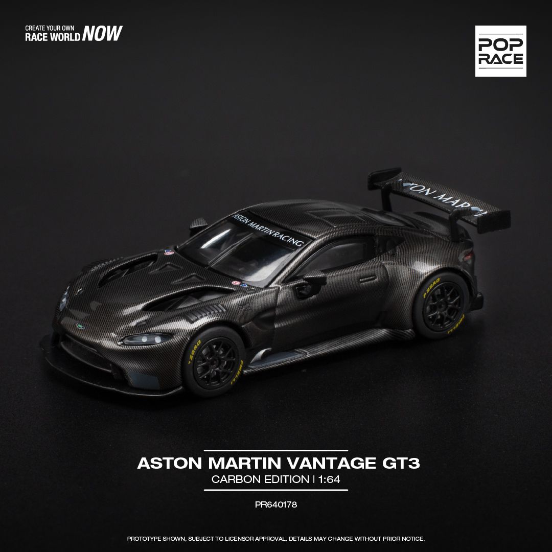 1:64 Pop Race Limited - Aston Martin GT3, carbon edition