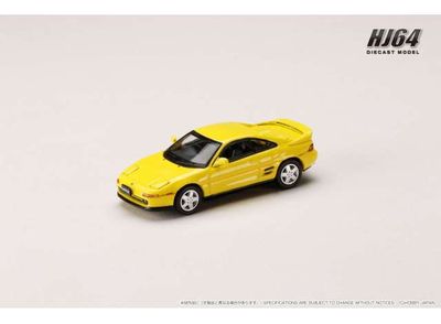 1:64 Hobby Japan - 1991 Toyota MR2 (SW20) GT-S, super bright yellow