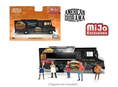 1:64 American Diorama - Burger Food Truck *Figures NOT included *