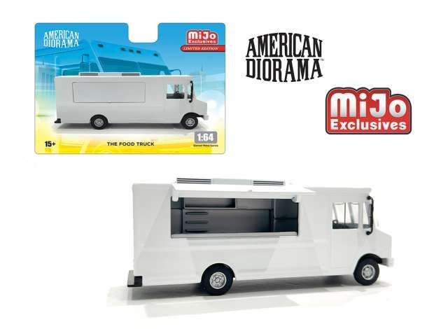 1:64 American Diorama - Plain White Food Truck